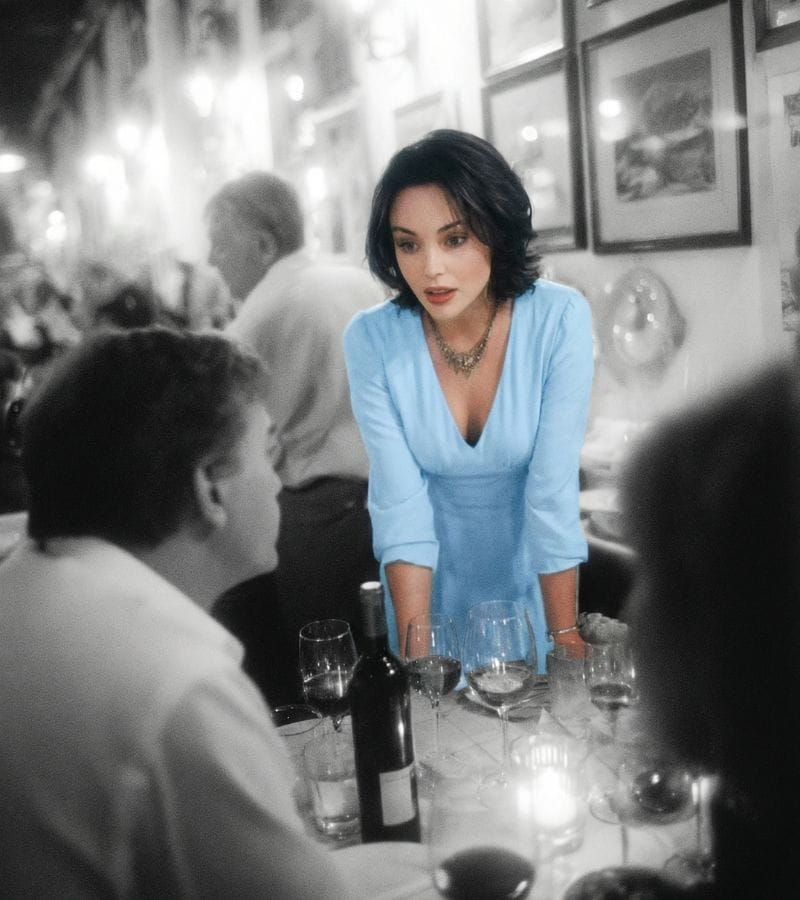 Restaurant general manager on the floor during service